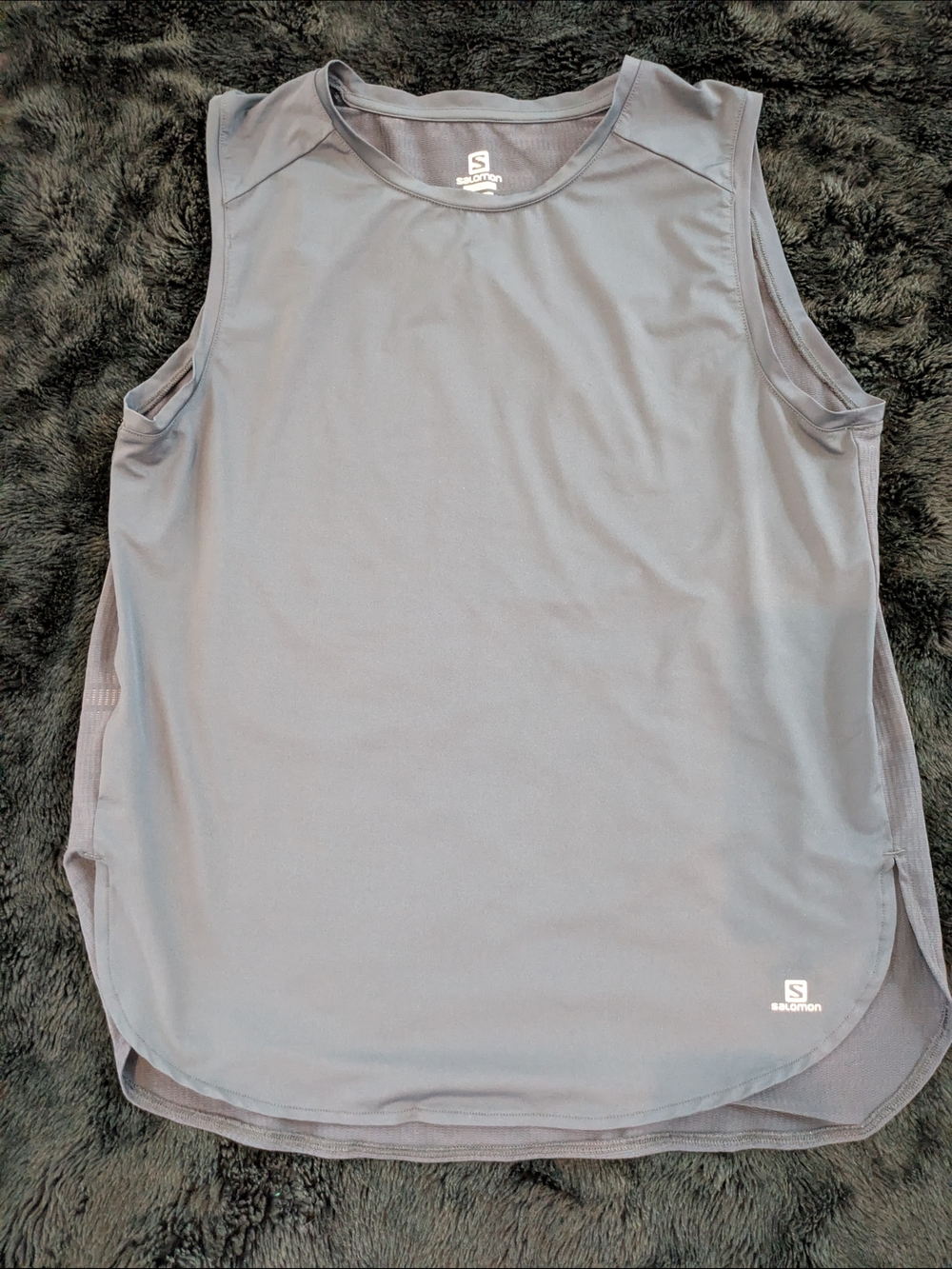 Salomon Sleeveless Women's Tank Top in Dark Gray